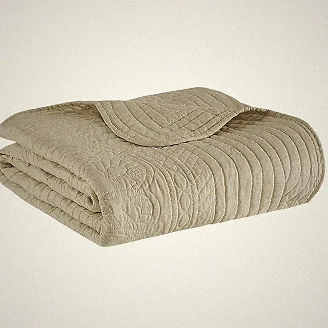 Luxe Damask Stitching Throw Blanket, 60"x72" | Cot