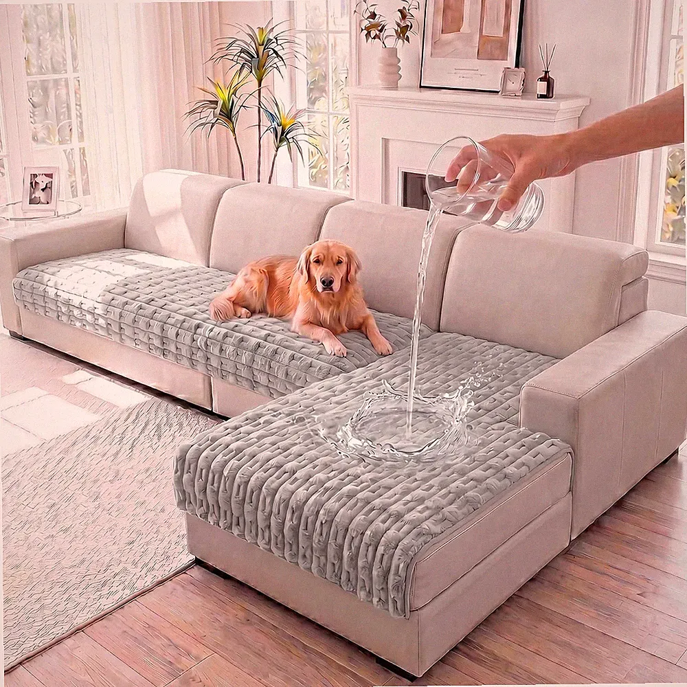Luxurious Waterproof Furniture Protector for Dogs - Set of 2 Couch Covers