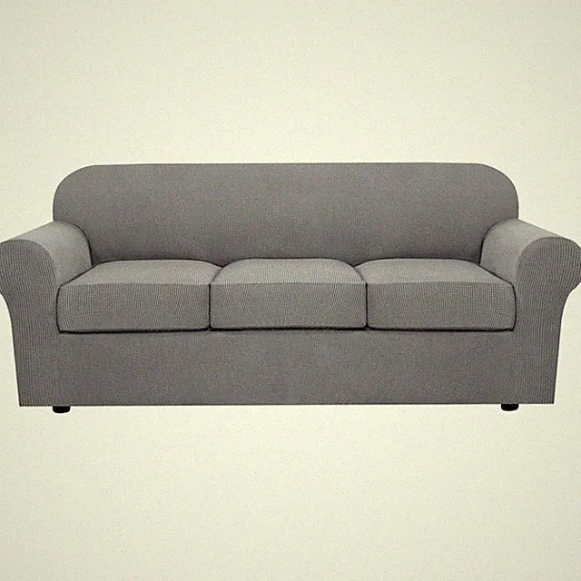 Luxury 4-Piece Stretch Sofa Covers for 3 Cushion Sofas - Effortless Maintenance