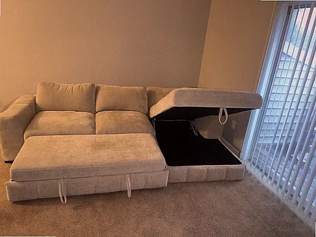 Luxury Beige Couch With Love Seat