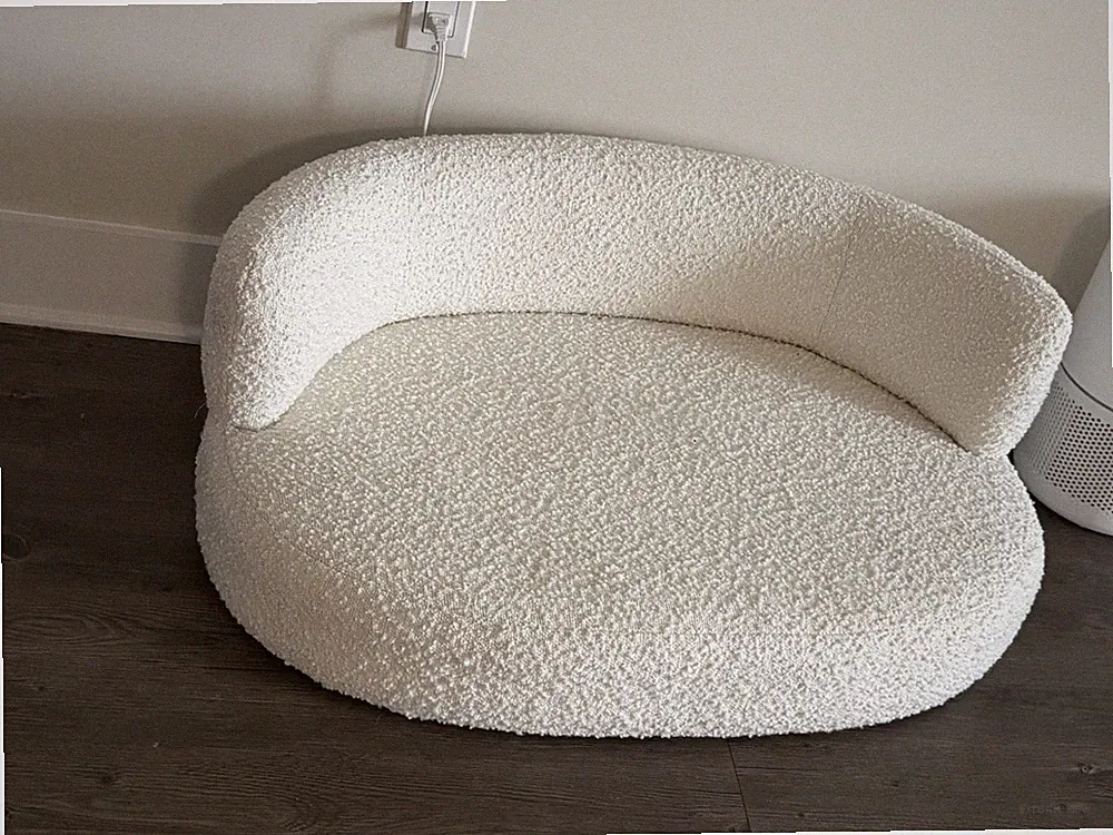 Luxury Boucle Dog Bed for Small Dogs Pet Bed Dog Sofa Bed
