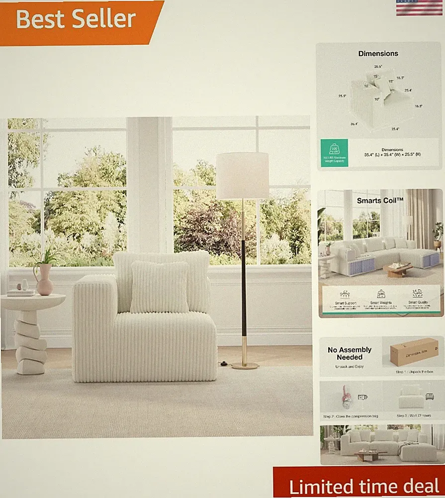 Luxury Cloud Sectional Sofa with SmartS Coil Support - Buy the Ultimate Comfort