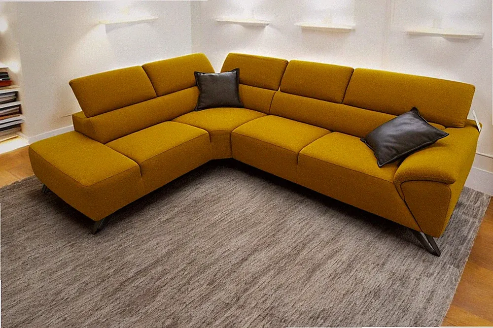 Luxury Italian Fabric Sofa - Nicoletti Tesla Corner Sectional - *IN-STOCK*