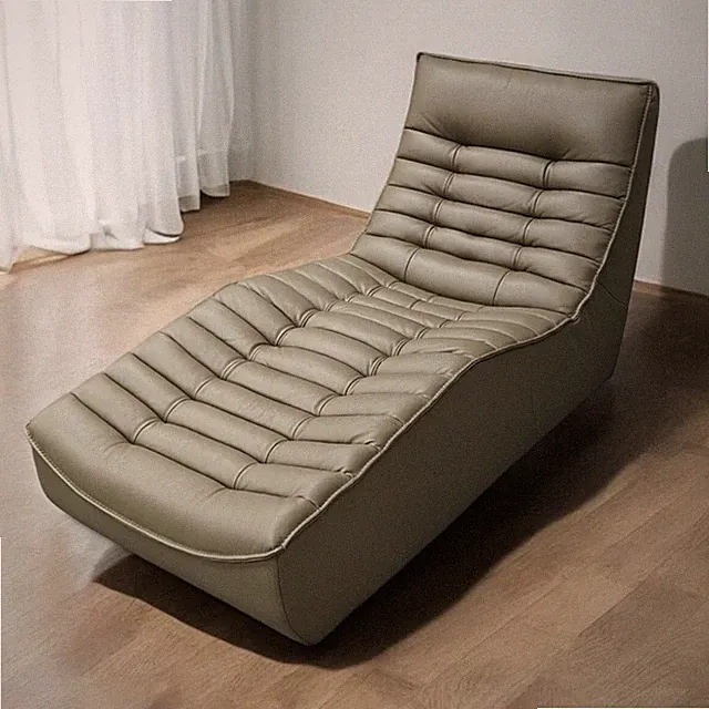 Luxury Leather Chaise Lounge Sofa - Fox Trot by Calia Italia - *IN-STOCK*