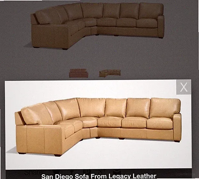 Luxury ‘Legacy Leather’ Sectional Sofa - RARE FIND TOP QUALITY LEATHER