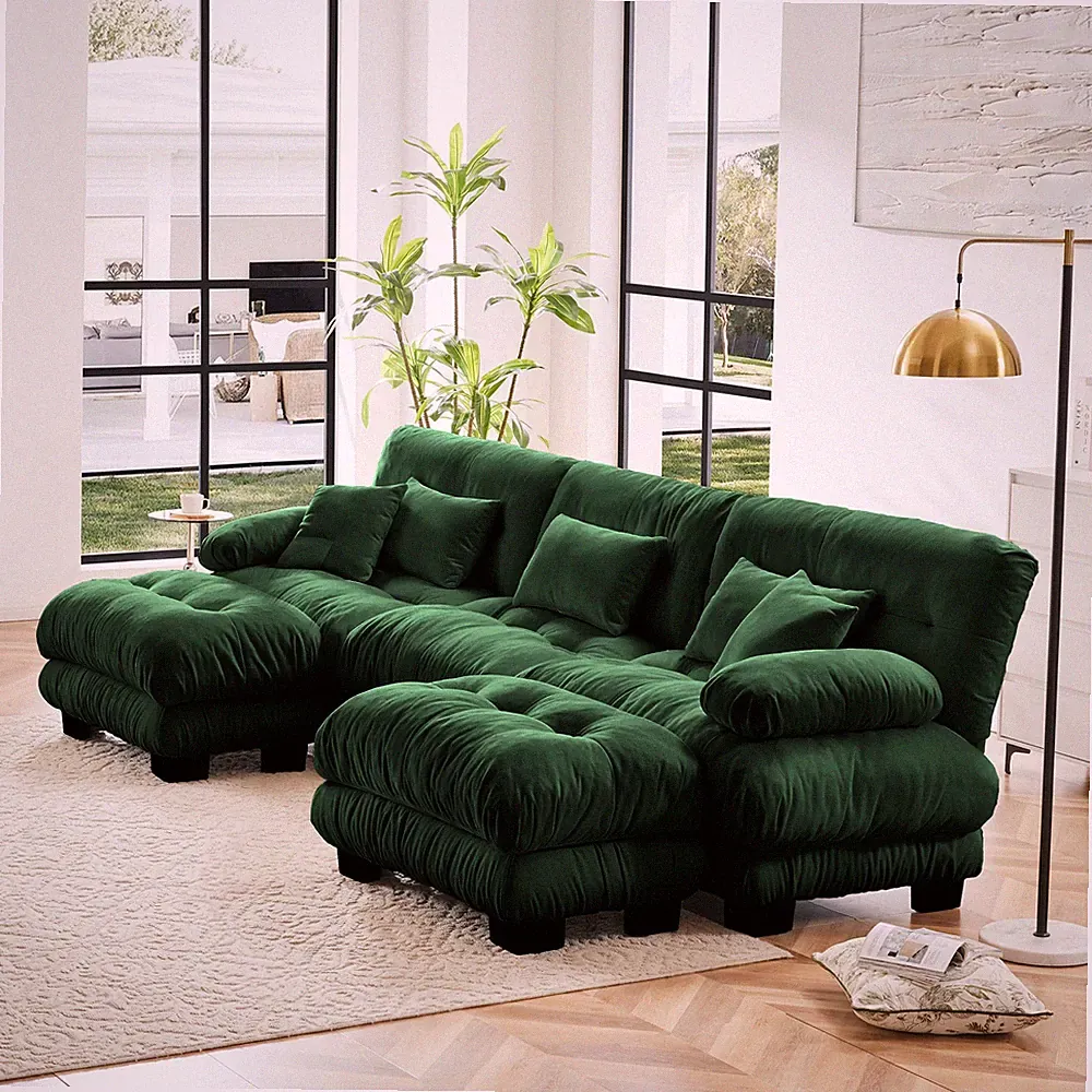 Luxury Modular Sectional Sofa Couch - Oversized U Shaped Cloud Couch For Living