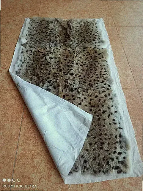 Luxury Rabbit Fur Throw 100% Real Fur Warm Soft Bedspread Blanket Sofa Bed US