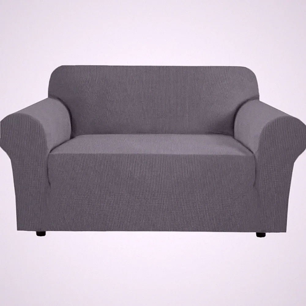 Machine Washable Gray Stretch Loveseat Cover – A Perfect Fit for Modern Decor