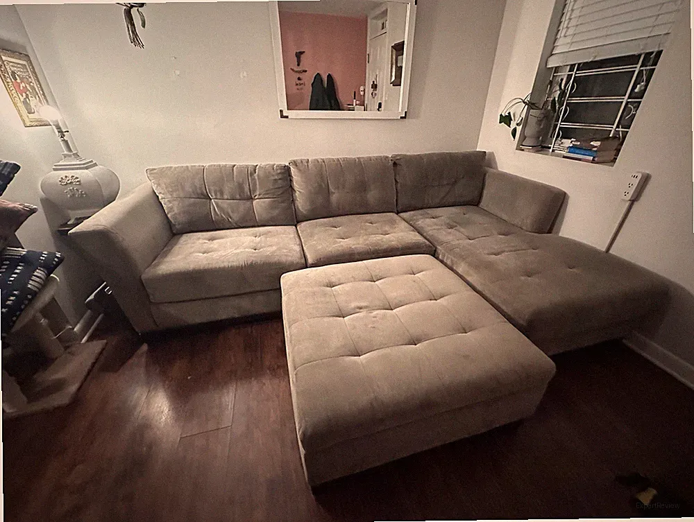 Macy's Radley Sectional with Chaise & Storage Ottoman
