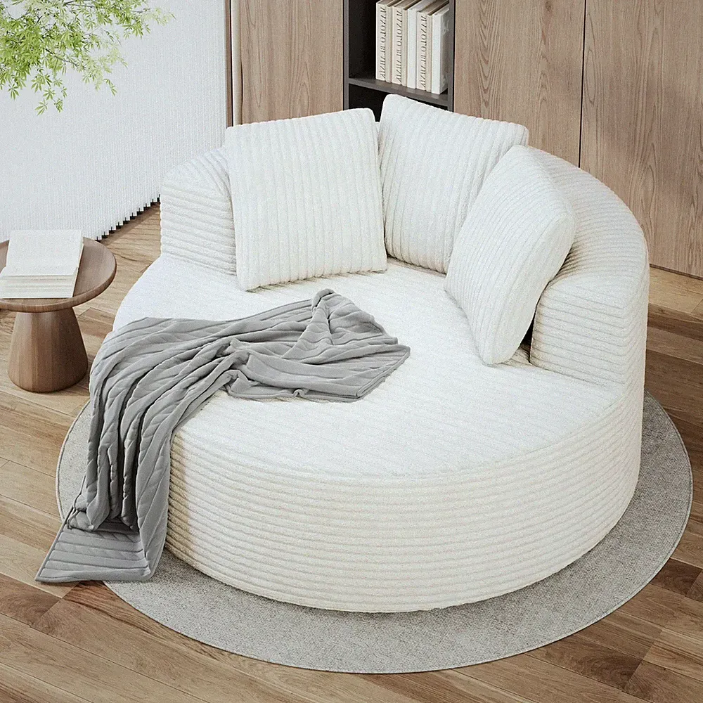 Magic Home Modern Lazy Sofa Foam Couch Sectional Sofa Togo Floor Sofa