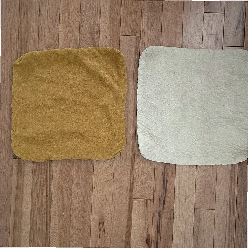 Mario Capasa Feathers Sectional 18x18 Pillow Covers Beige & Mustard Set Of 2