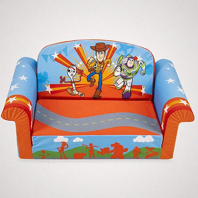 Marshmallow Furniture Kids 2-in-1 Flip Open Foam Compressed Sofa Bed,Toy Story 4