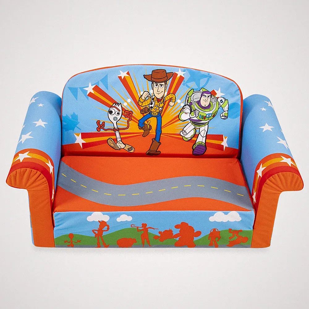 Marshmallow Furniture Kids 2-in-1 Flip Open Foam Sofa Bed, Toy Story 4 (Used)