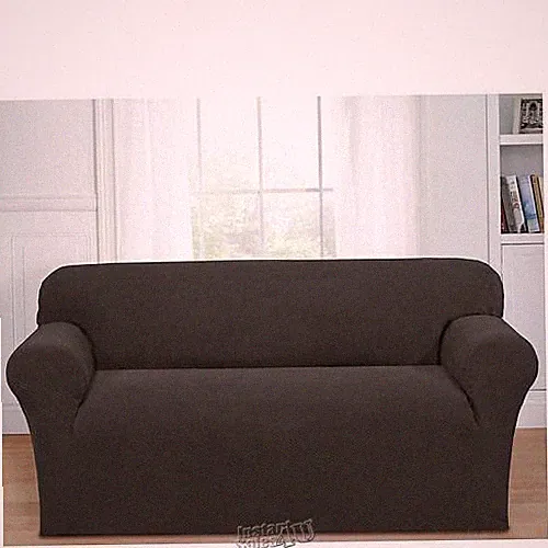 Mason Stretch Loveseat Sofa Pet Cover Slipcover Charcoal 58-73 Polyester/Spandex