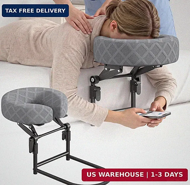 Massage Headrest for Bed, Adjustable Massage Face Cradle at Home, Portable Massa
