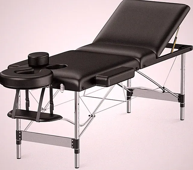 Massage Table Portable 84"x 24" Professional 3 Sections Reclining Massage Couch