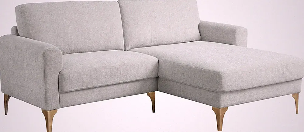 ® Matthew 83.5" Sofa Chaise, Mid-Century Modern, Pocket Coil Comfort, Reversable
