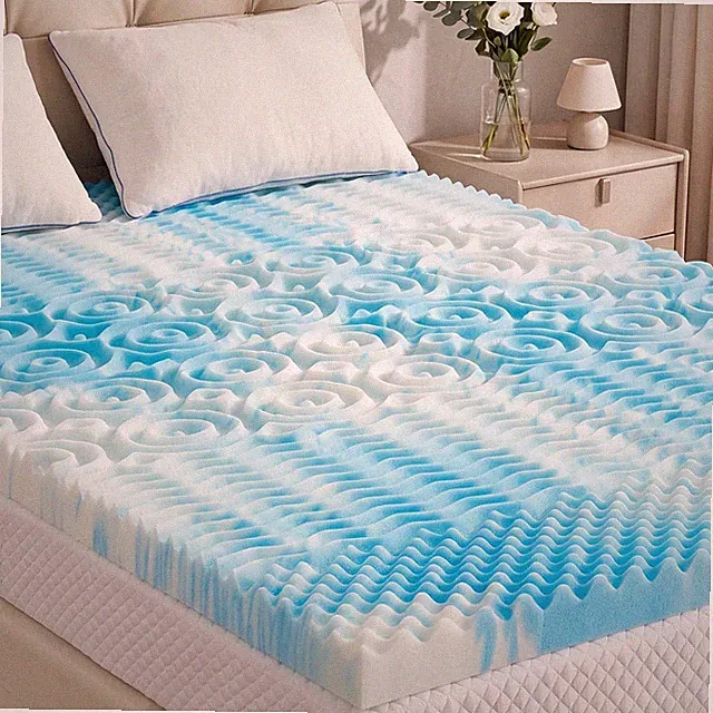 Mattress Topper King, Memory Foam, 2 Inch 5-Zone Gel