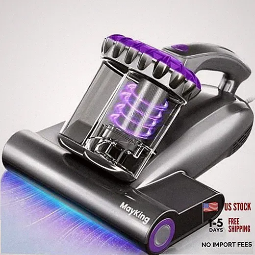 Mattress Vacuum Cleaner, 16kPa Pro Deep-Clean Bed Vacuum Cleaner with Purple