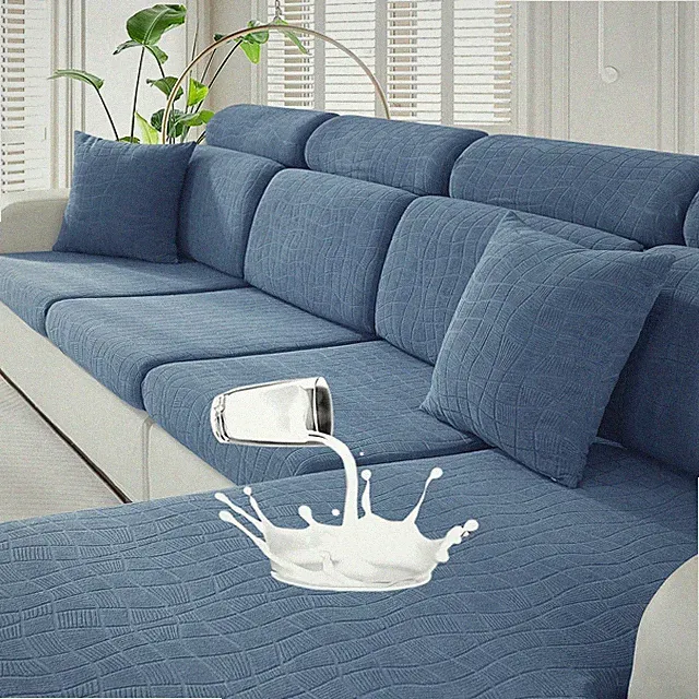 MAXIJIN Waterproof Sectional Couch Covers for L Shape Chaise Lounge 1 Piece C...