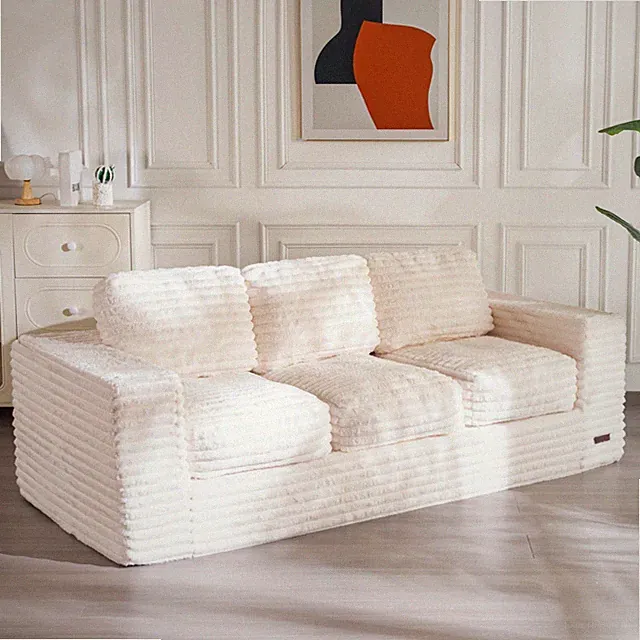 MAXYOYO 3 Seater Sofa,Comfy Couch with Armrests for Small Space on Clearance