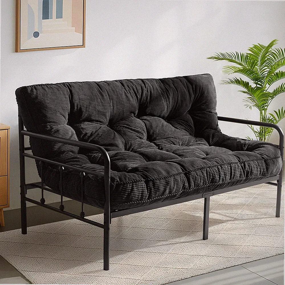 MAXYOYO 6 Futon Mattress Full Size, Tufted Futons Sofa Couch Bed with Twisted Ro