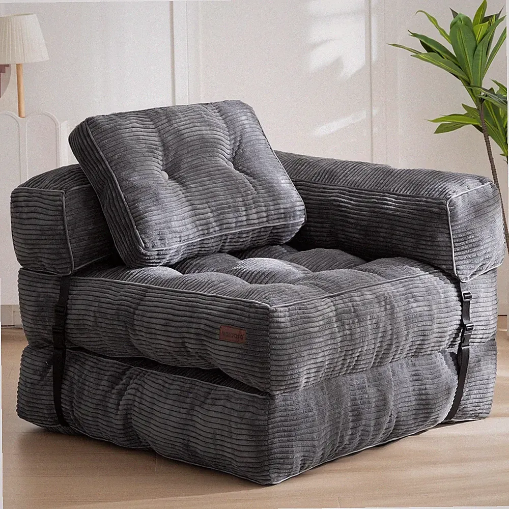MAXYOYO Folding Sofa Bed, Convertible Sleeper Chair with Pillow Foldable Matt...