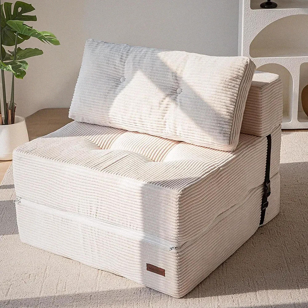 MAXYOYO Folding Sofa Bed Portable Fold Out Chair Bed Comfy Floor Sofa Lounge