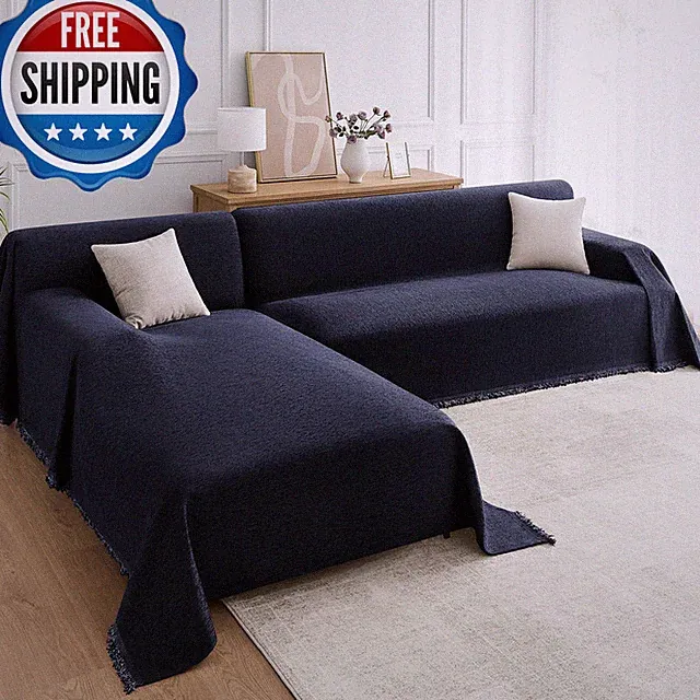 Maymiss Sectional Couch Covers 2-Piece Set For L-Shaped Sofas Pet Friendly