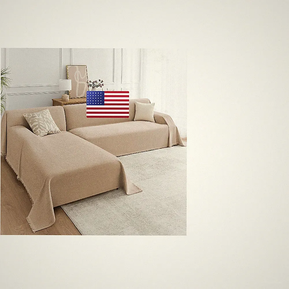 Maymiss Sectional Couch Covers 2-Piece Set For L-Shaped Sofas Pet Friendly