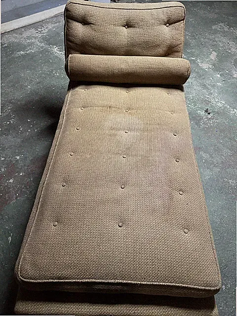MCM Hollywood Regency Chaise Lounge - Custom 1950s Manhattan Showroom Provenance