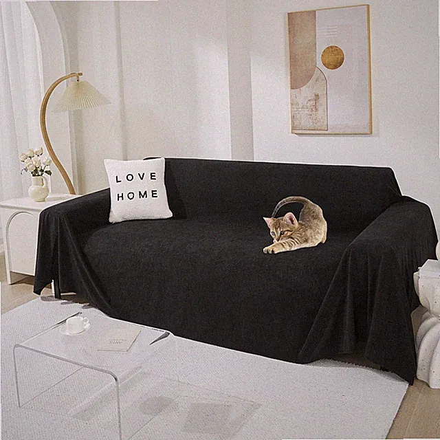 MEETSKY 2-Cushion Sofa Couch Cover, Washable, Cat Scratch Proof, Pet Resistant