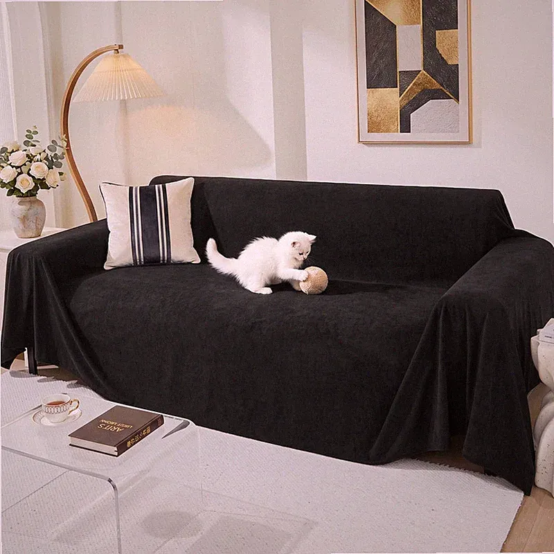 Meetsky Couch Covers For 3 Cushion Couch Sofa Washable Cat Scratch Proof