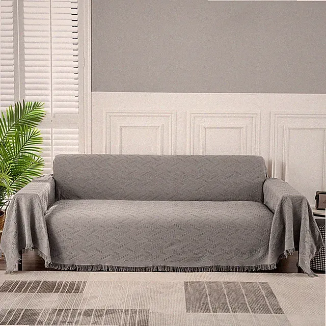 MEETSKY Sofa Slipcover Grey X-Large 71" x 118" Sectional Couch Cover