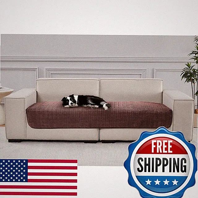 Meider Couch Covers Sofa Seat Covers Reddish Coffee 58x82 inch Washable