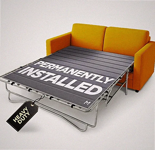 Meliusly Sleeper Sofa Support Board Queen Size (54x64) Permanently Installed Woo