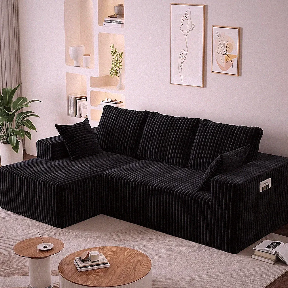 Memory Foam 94" Sectional Couches for Living Room, Modular Sectional Sofa with L