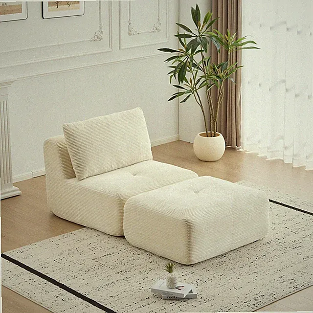 Memory Foam Convertible Floor Sofa Bed – Single Modular Couch Chair