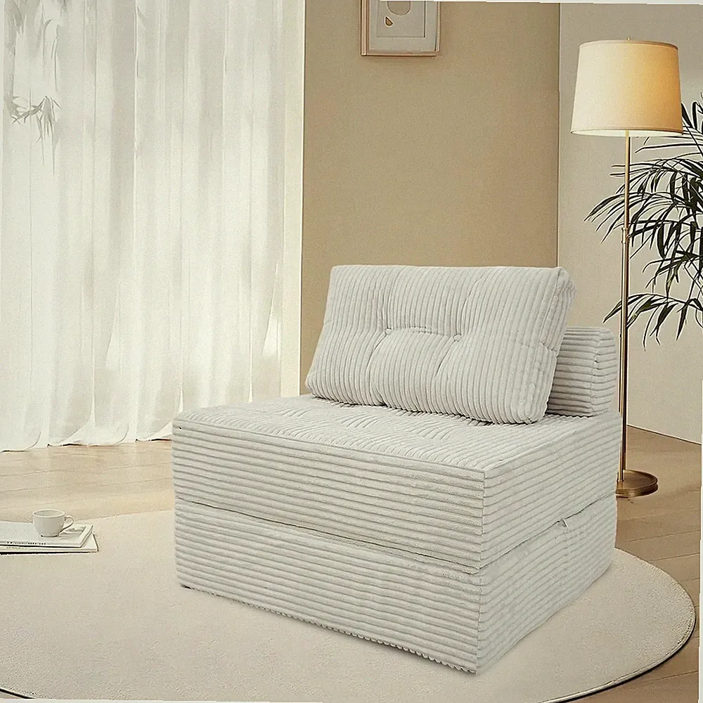 Memory Foam Folding Sofa Bed Sectional Couches W/ Deep Seat & Pillow Futon Floor