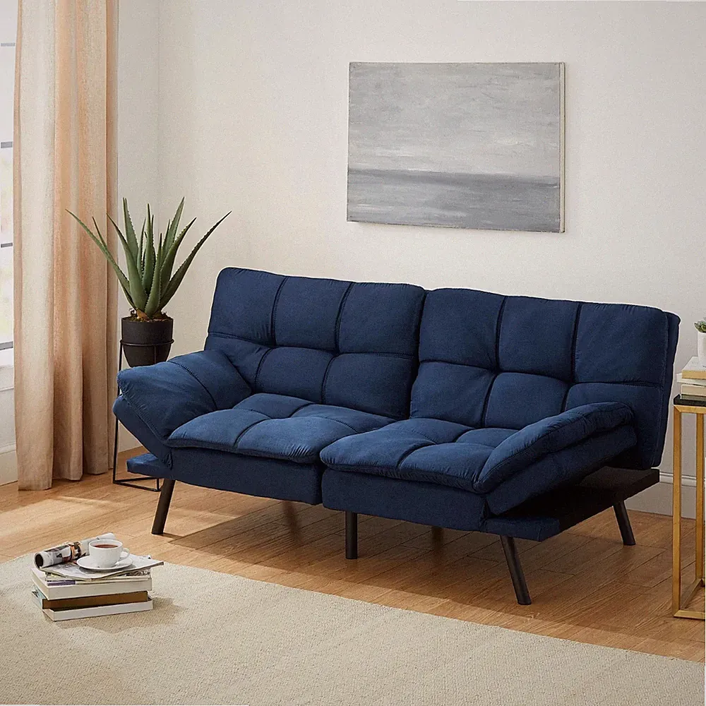 Memory Foam Futon Sofa Bed Couch Sleeper Convertible Foldable Loveseat Full Size
