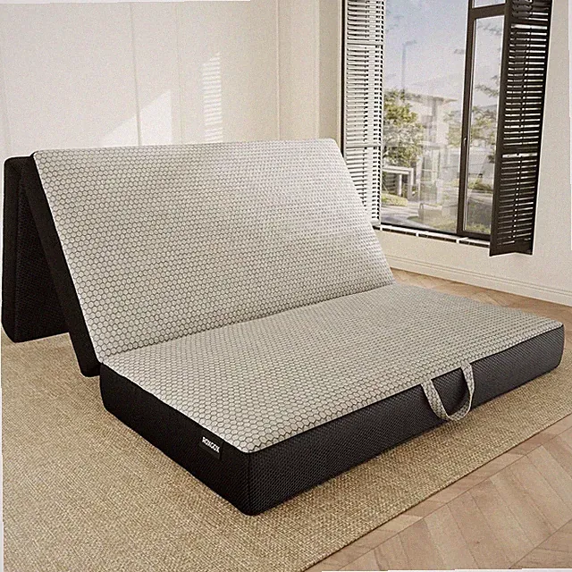 Memory Foam Trifold Mattress, Full Portable Floor Bed 6 Inch, Foldable Mat with
