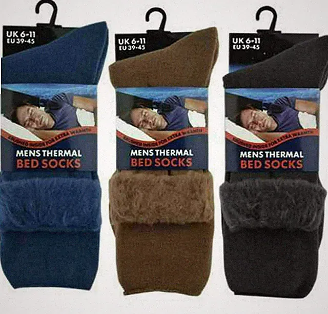 Men Bed Socks Lounge Sock Thick Warm Winter Cosy Feet Brushed Thermal Fleece lot
