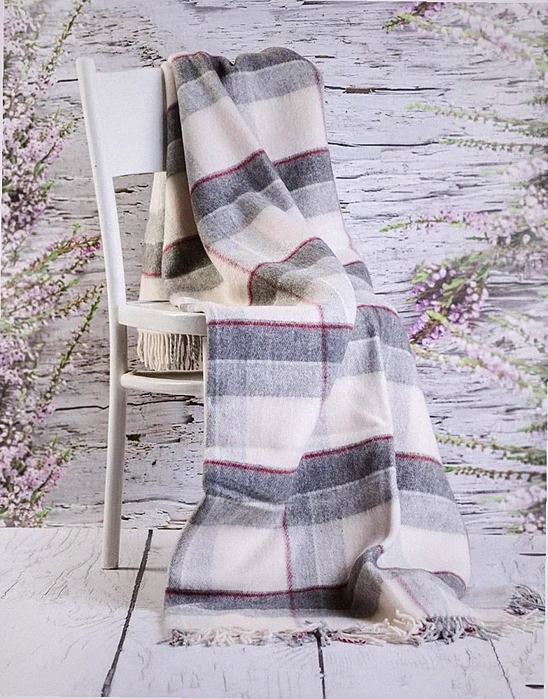 Merino Wool Bedding - English Tea Sofa Picnic Throw Sofa, Bed Blanket - 160x20