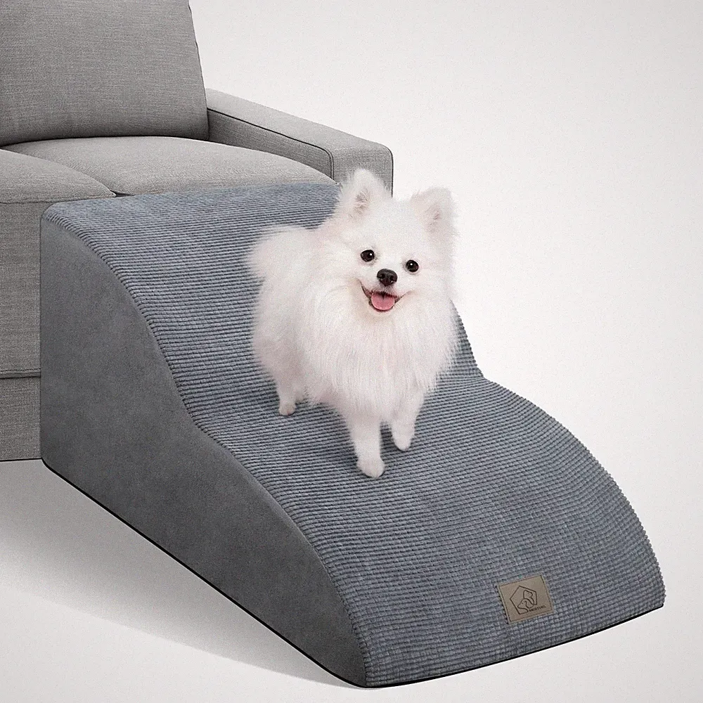 Mestuel Extended Dog Stairs Steps for Couch Sofa Bed, 2 Steps Dog Stairs Ramp...