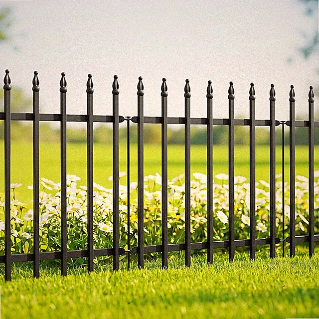 Metal Decorative Garden Fence 24" Wide X 24" High (5 Panels, Total Length 10 Fee