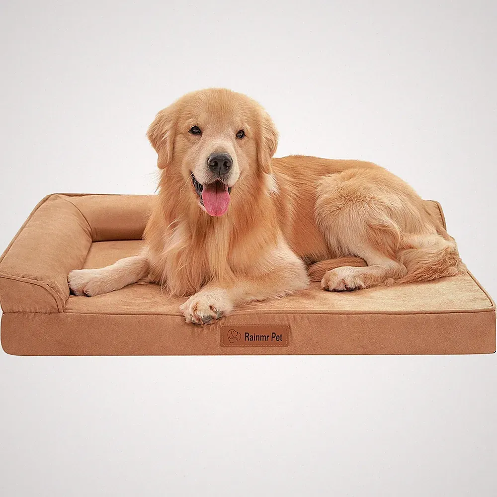 Microsuede Dog Bed Orthopedic Washable - Small Medium XLarge Dogs - Memory Fo...
