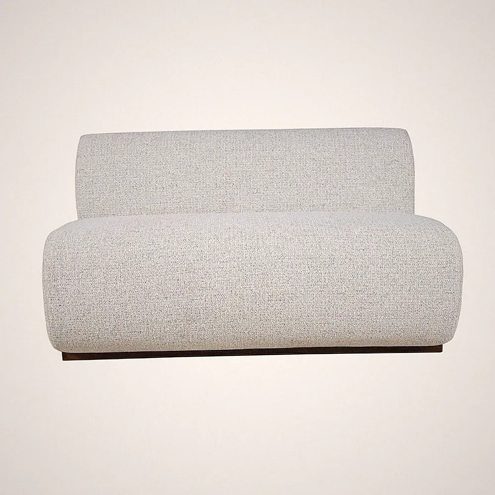 Milano Modern Banquette Sectional Three Seat Bench with Performance Fabric