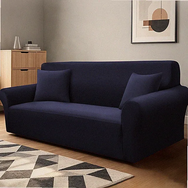 Milk silk elastic armrests fully wrapped sofa covers, furniture protection decor