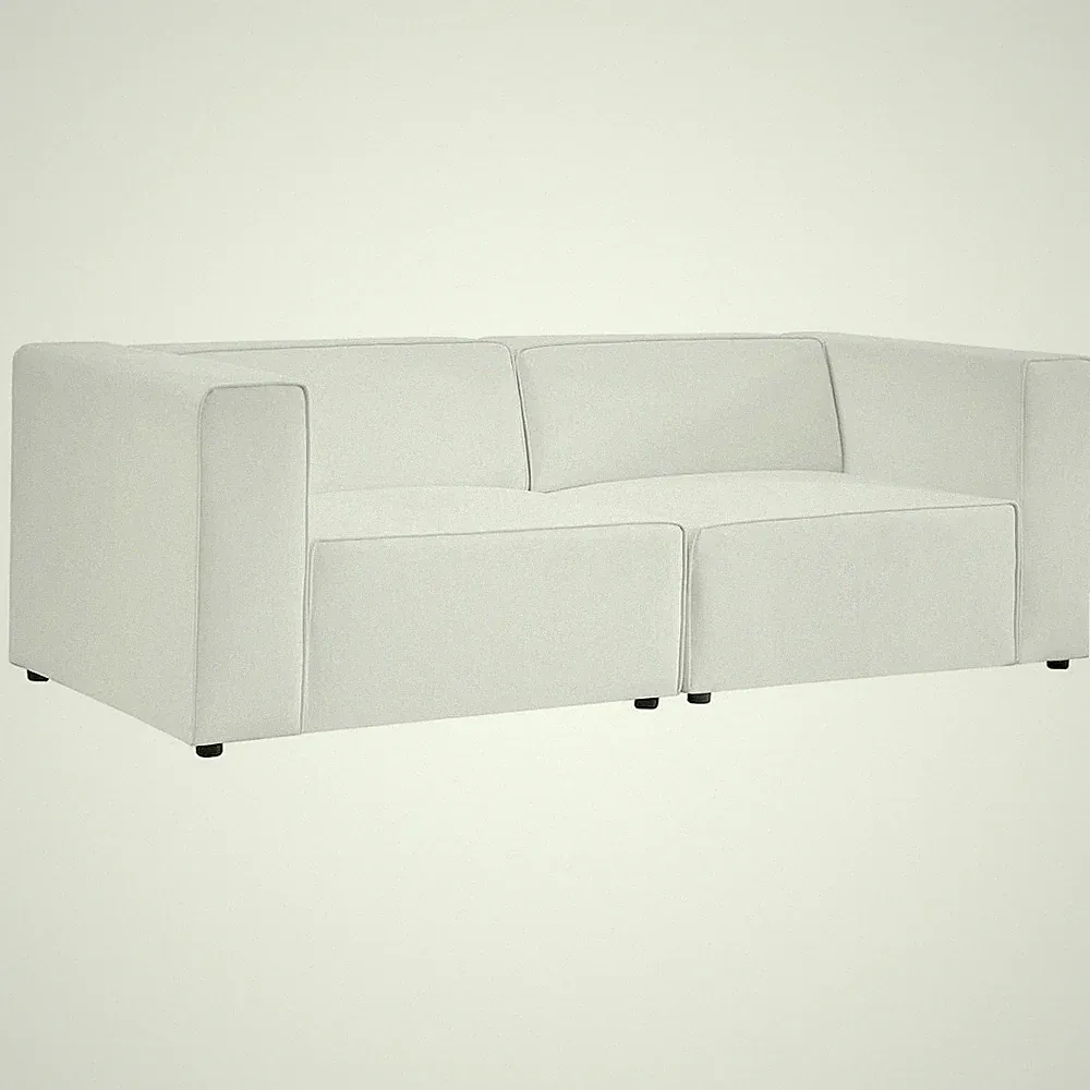 Mingle 2-Piece Vegan Leather Sectional Sofa Loveseat