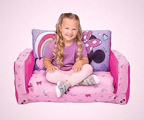 MINNIE MOUSE INFLATABLE SOFA BED FOR KIDS AGES 2-5 61051 - PINK